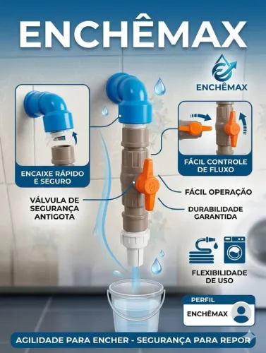 ADAPTADOR DE VAZÃO PARA MÁQUINA DE LAVAR