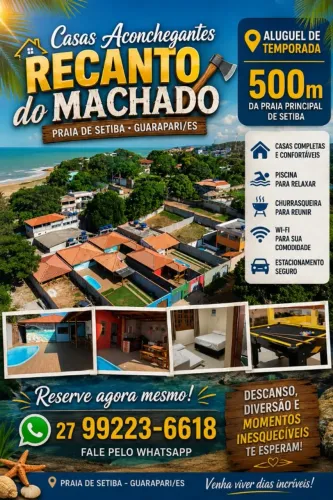 Casa na linda praia de Setiba para hospedagem Guarapari