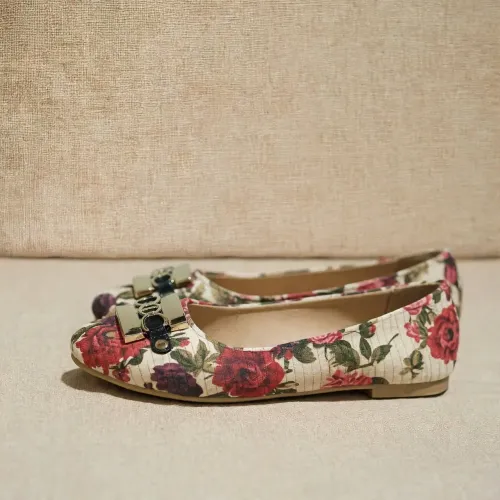 Sapatilha Floral Marisa - Tam 35 - Semi Nova - Estampa Rosas