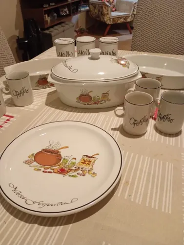 Jogo de porcelana real nossa feijoada