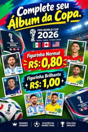 0,80 Figurinhas Copa 2026