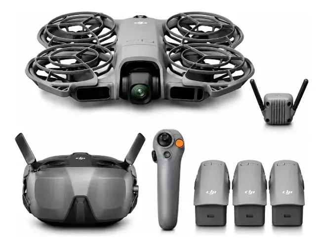 Drone Dji Neo 2 Fly More Combo 4k Óculos Goggles 3 Baterias