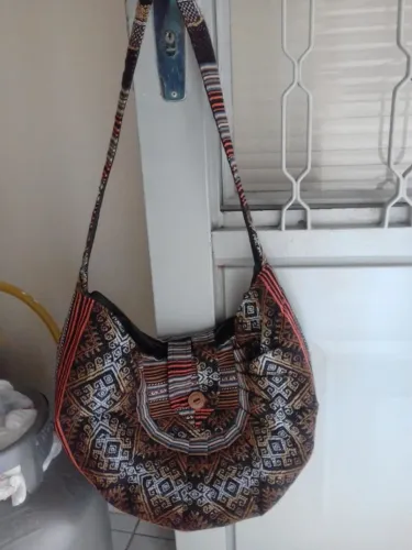 Bolsa linda (nova) de tecido- jacarei