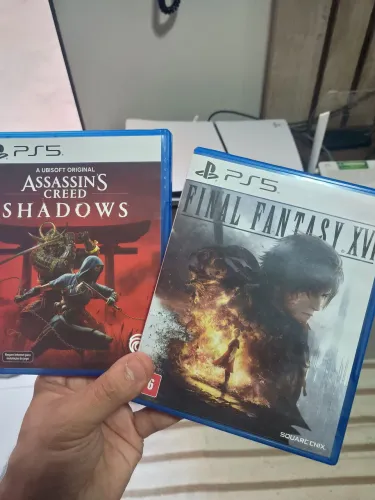 Assassin's Creed Shadows e Final Fantasy XVI - PS5 - Mídia Física
