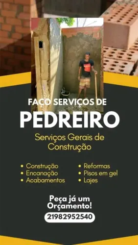 Pedreiro profissional 