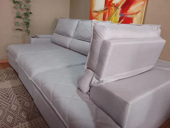 Sofá de canto, retrátil reclinável,luxo,mede 3,30,de 16,990 por 3,990