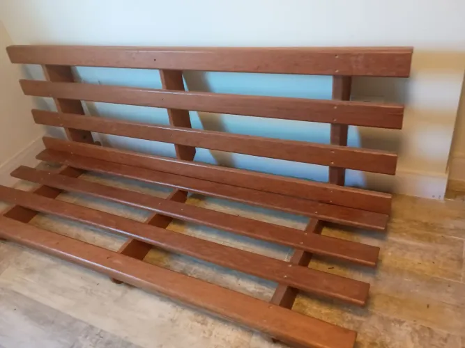 Base de madeira maciça para Futon/cama casal