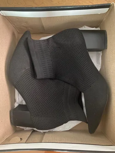 Bota Semi Nova Knit Meia