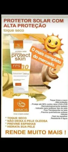 Protetor solar akmos .