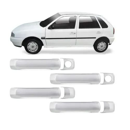 Aplique Volkswagen Gol G2 / Parati G2 / Golf 1992 1999 - Maçaneta Cromada - 08.004