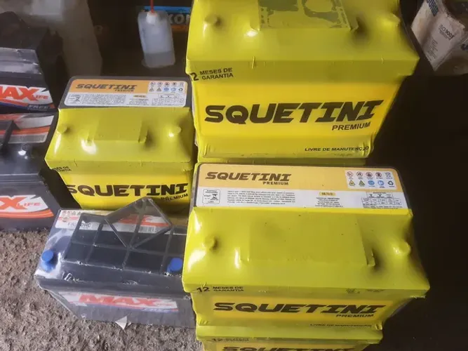 Bateria 60 amperes Squetini Selada com selo do Inmetro e Garantia 