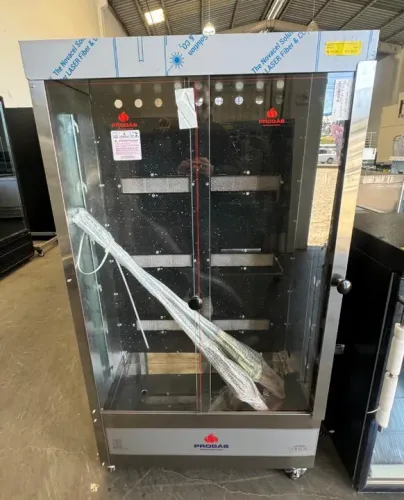 Máquina Assar Frango Giratória 30 Frangos Gás NOVA