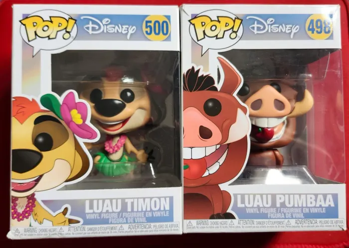Boneco Funko Pop Disney - Timon e Pumbaa Luau