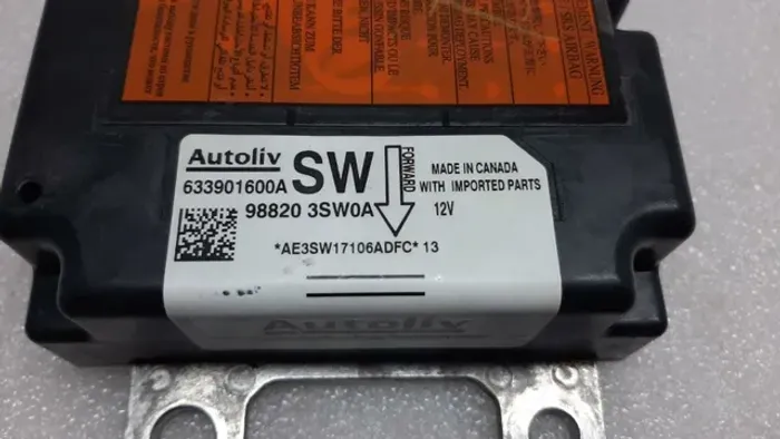 Módulo Airbag Air Bag Nissan Sentra Sl 2017 (Acionado) (Para Resetar)