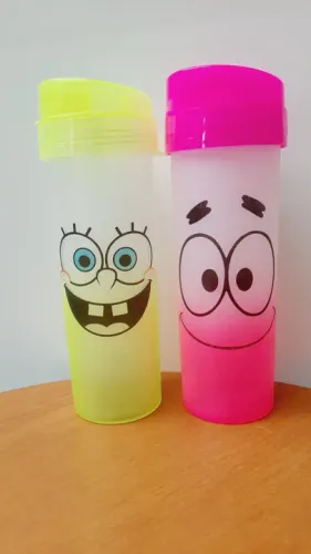Garrafa personalizada de acrílico