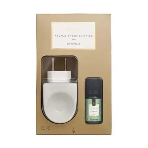 Kit aromatizador porcelana Bivolt via aroma + essencia