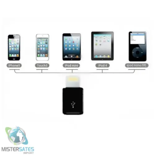 Adaptador Micro Usb Para iPhone Conversor Light V8 Para 8 pin - COD 18