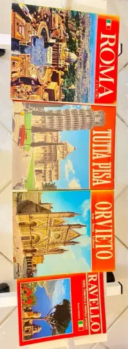 ANTIGA COLEÇÃO LIVROS TURÍSTICOS ITÁLIA!!