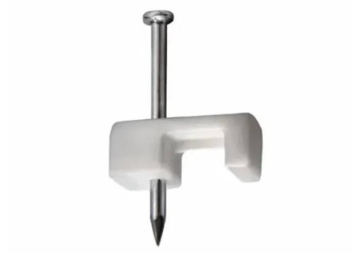 ffixa fio cabo quadrado coaxial 7mm Kit 25 Unid. grampo  Arduino Automação COD-CP480 