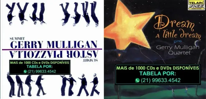 5 Cds do saxofonista Gerry Mulligan