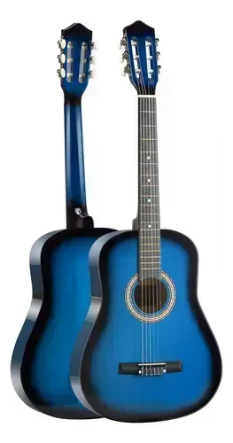 Violão Acústico Bravo An100 Iniciante Clássico Nylon Cor Blue Burst Orientação Mão Destro