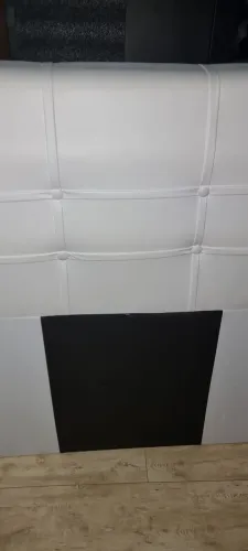 Cabeceira de cama estofada corino branca solteiro nova para cama box