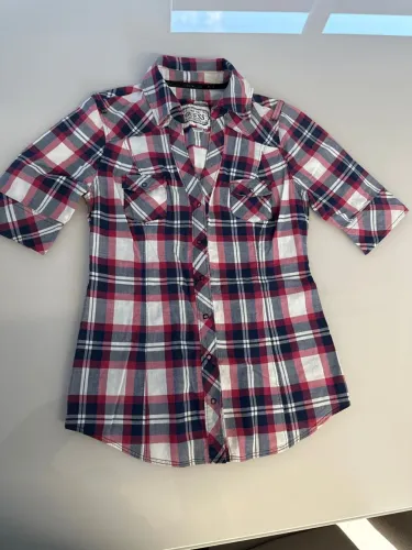 Camisa Guess Xadrez Feminina