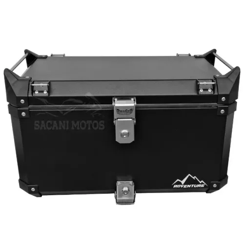 Baú  56L Aluminio Preto BMW Adventure 850 900 1200 1250 encaixe original Brinde Reforço
