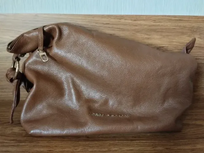 Original bolsa Jorge Bischoff de couro marrom