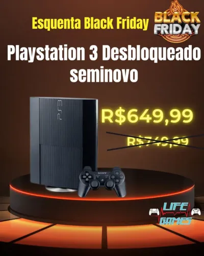  Ps3 Playstation 3 seminovo com garantia, loja fisica