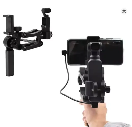 Estabilizador flexível Handle Grip Arm, Handheld Shock Absorber Bracket, 4 ° Eixo Titular 