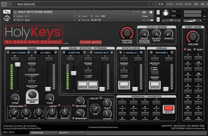 Livraria Holy Keys 1.4 - For Kontakt