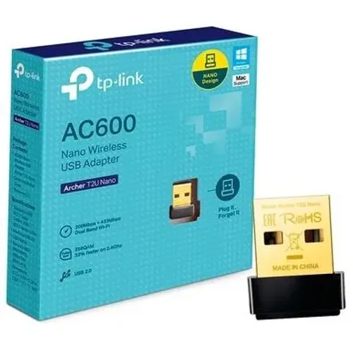 Adaptador Wifi TP-Link Archer T2U AC600 2.4 E 5Ghz - Novo e com garantia - Nexo Store
