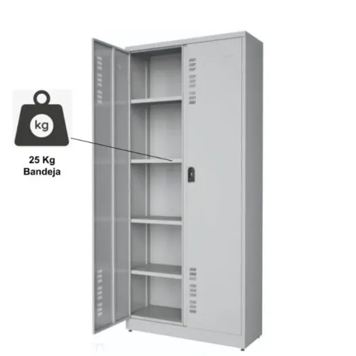 Armário de Aço POP c/ Portas PA 80 - 1,90×0,80×0,40m