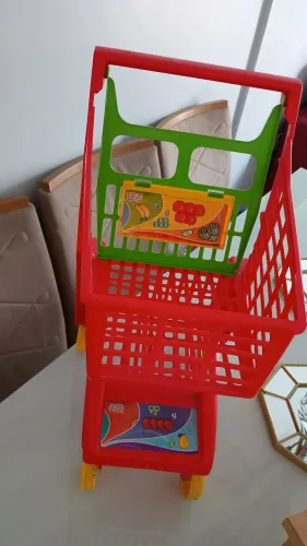 Carrinho de compras infantil - Brinquedo educativo