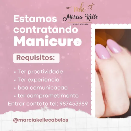 Contrata se manicure