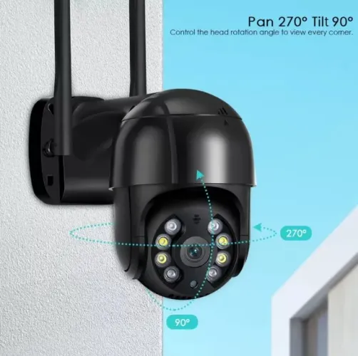 Câmera de Segurança IP Wi-fi Black