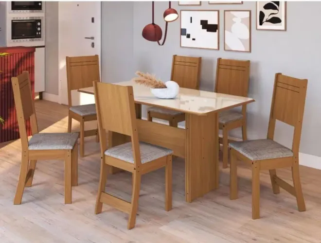 Mesa de Jantar com 6 Cadeiras