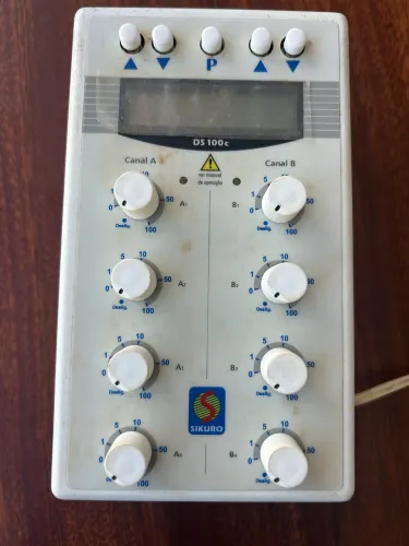 Aparelho para eletroacupuntura sikuro original 8 saídas  