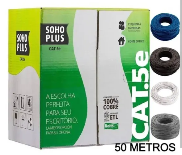 Cabo de Rede CAT.5e Furukawa Soho Plus 50 Metros