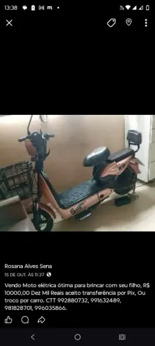 Vendo Moto Elétrica 
