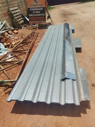 TELHAS DE ZINCO + TESOURAS DE METALON 