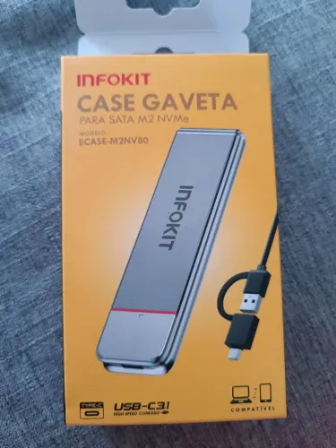 Case Gaveta para SSD M2 NVMe Exbom | CGHD-M2NV700