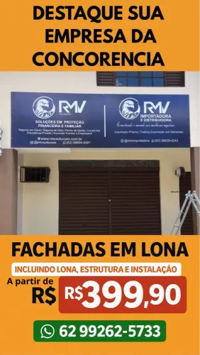 Fachada em Lona