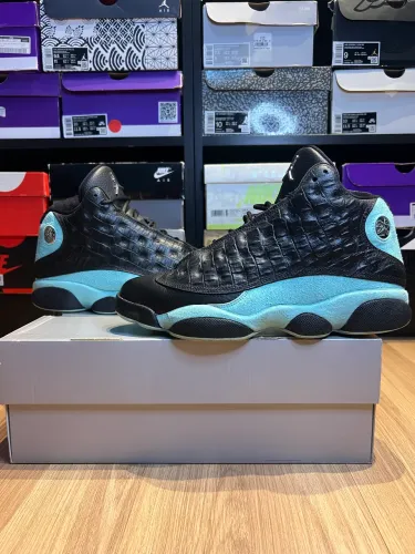 Jordan 13 Black Island Green 42 original 