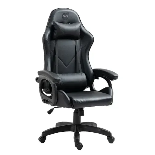 Cadeira Gamer DAZZ X ROCKER, Até 140kg, Inclinação 130 Graus, Claase 4, Preto - 62000151