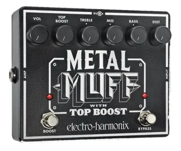 PEDAL Electro-Harmonix Metal Muff com Top Boost