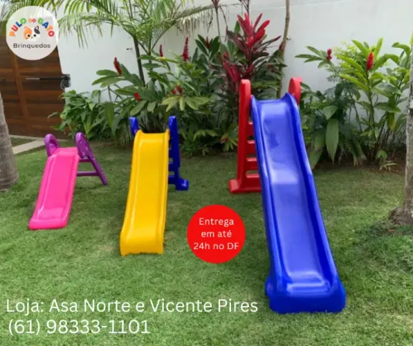 Promoção (Novos): Escorregadores 2, 3 e 4 Degraus. Entrega no DF em 24h.