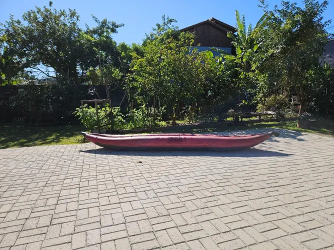 Caiaque Inflável precisando de carinho  2 lugares Hidro2 4m p/ Remo Pesca e Canoagem
