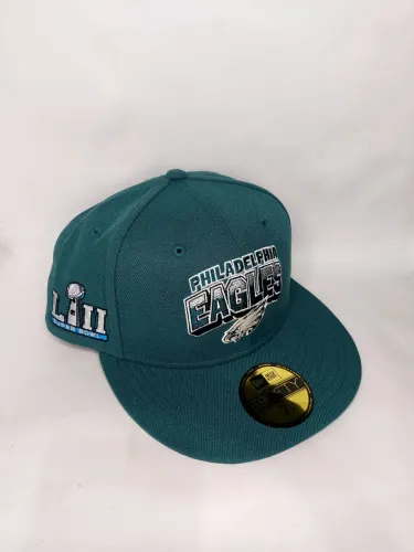 Boné Philadelphia Eagles verde - New era - 59fifty - Superbowl 